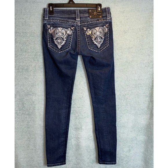Women's Miss Me Skinny Jeans Size 27 Blue - Picture 2 of 8